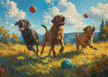 Verfolgung von lustigen Puzzle 1000 Stücke